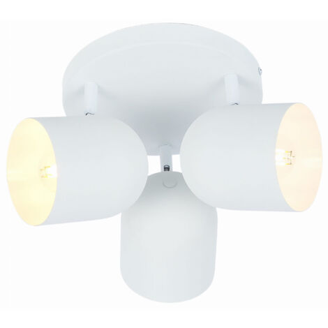 Plafoniera Candellux Azuro bianca metallo 3xE27 Ø32