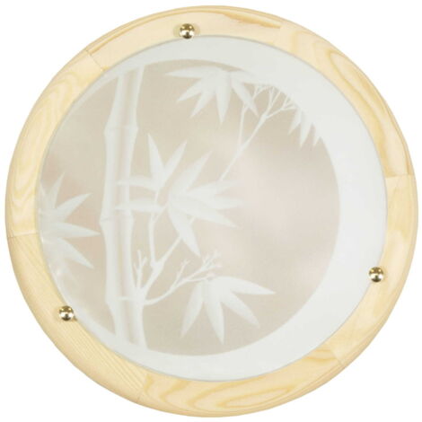Plafoniera Candellux Bamboo 30cm legno naturale E27