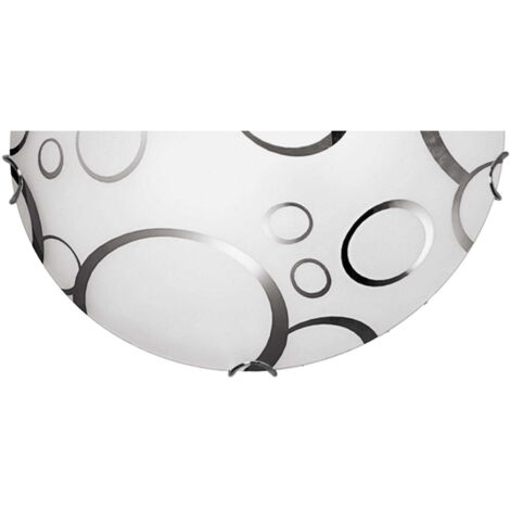 Plafoniera Candellux DOKA 1 luce E27 nero/cromo 30cm