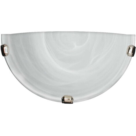 Plafoniera Candellux DUNA 30 cm vetro E27 cromo bianco