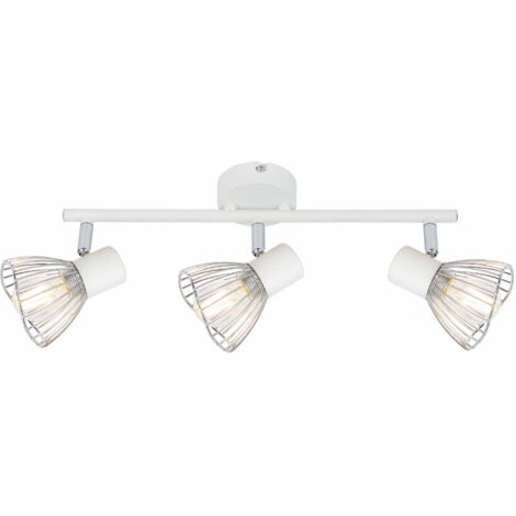Plafoniera Candellux Fly 93-61973 bianca cromo 3xE14