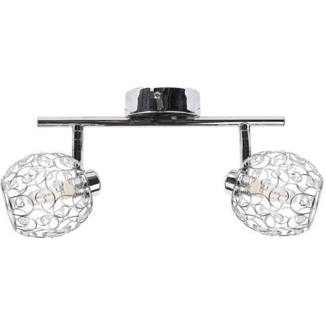 Plafoniera Candellux Horus 92-19141 cromata 2xG9 cristalli