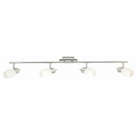 Plafoniera Candellux Mango 4 luci G9 in metallo cromo/bianco