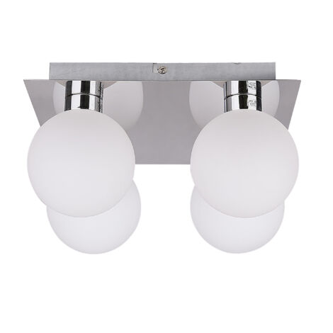 Plafoniera Candellux ODEN 4xG9 cromata bianca metallo 25cm