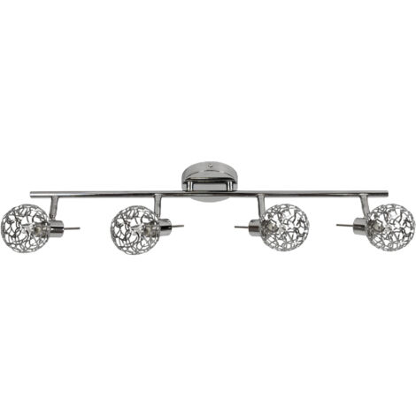 Plafoniera Candellux Puzzle cromata metallo 4xG9 72cm