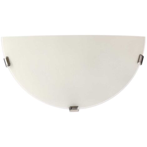 Plafoniera Candellux Sara 30 cm vetro bianco E27 cromo