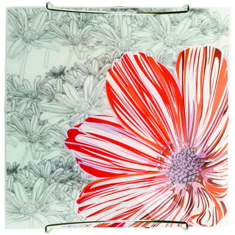 Plafoniera Candellux Spring cromata rossa E27 30cm