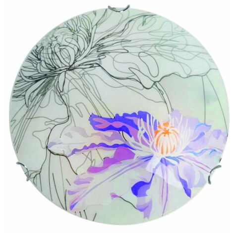 Plafoniera Candellux Spring cromata viola 30cm E27