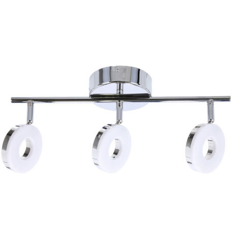 Plafoniera Candellux Thema LED 3x5W cromo bianco 3000K