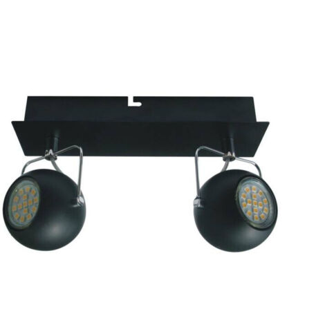 Plafoniera Candellux TONY 2 luci GU10 nero metallo