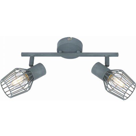 Plafoniera Candellux VIKING 92-68026 grigia in metallo 2xE14