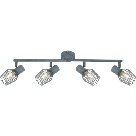 Plafoniera Candellux Viking 94-68033 grigia 4xE14 metallo