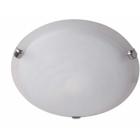 Plafoniera Candellux Wrap 30cm bianca vetro tonda E27
