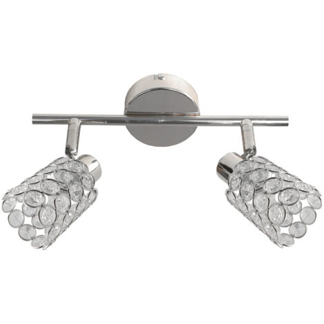 Plafoniera Candellux York 92-97395 cromo cristallo 2xG9