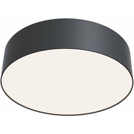 Plafoniera Ceiling & Wall in Alluminio e Plastica Zon Nero