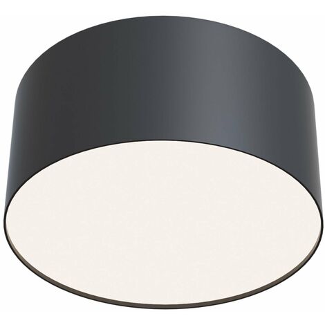 Plafoniera Ceiling & Wall in Alluminio e Plastica Zon Nero