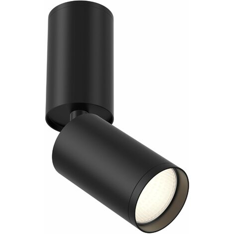 Plafoniera Ceiling & Wall in Alluminio FOCUS S Nero
