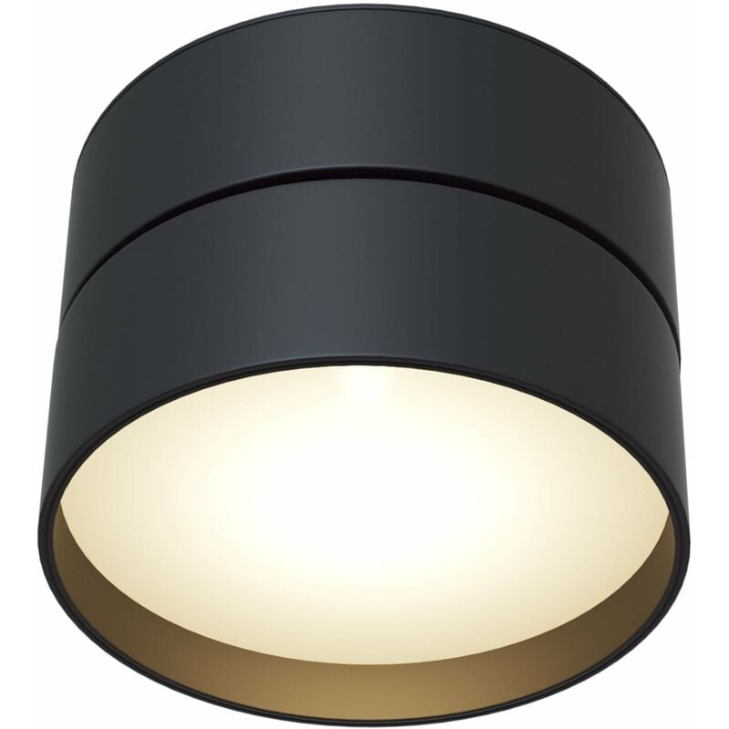 Plafoniera Ceiling & Wall in Alluminio Onda Nero