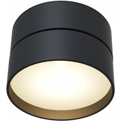 Plafoniera Ceiling & Wall in Alluminio Onda Nero