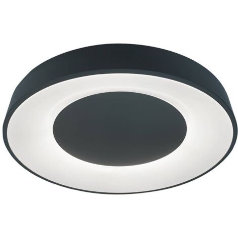 Plafoniera Ceilo Black White LED 38W L: 8 cm B: 48 cm H: 8 cm ø48cm dimmerabile con telecomando