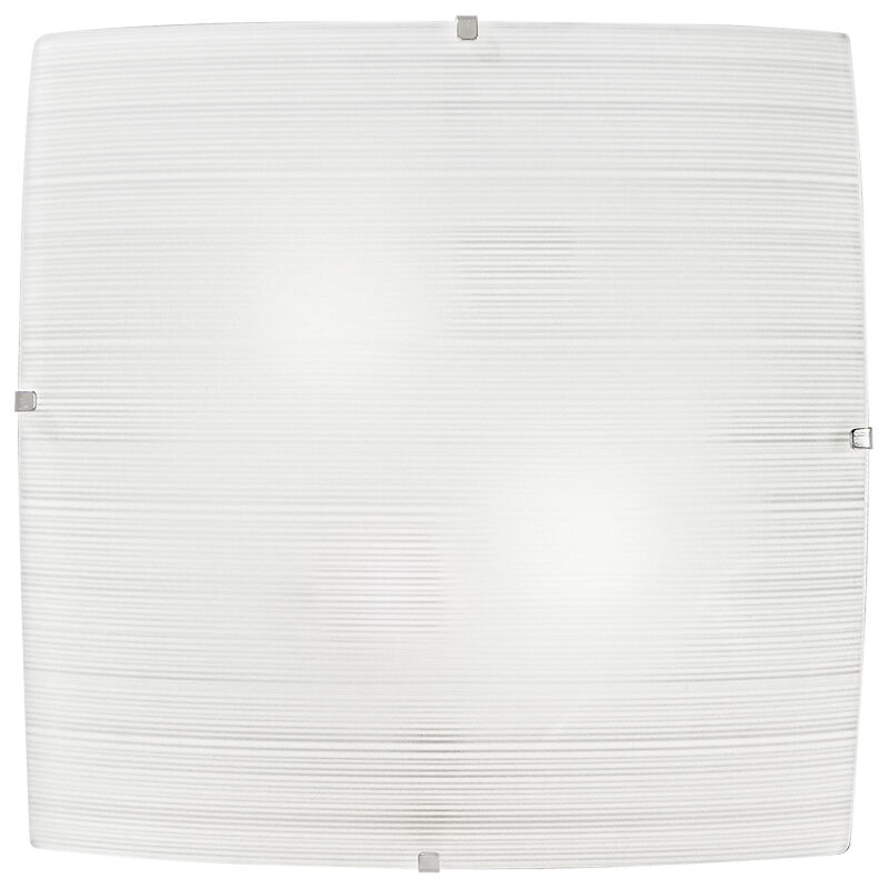Image of Luce Ambiente E Design - Plafoniera celine in vetro bianco satinato 30 cm. - Bianco