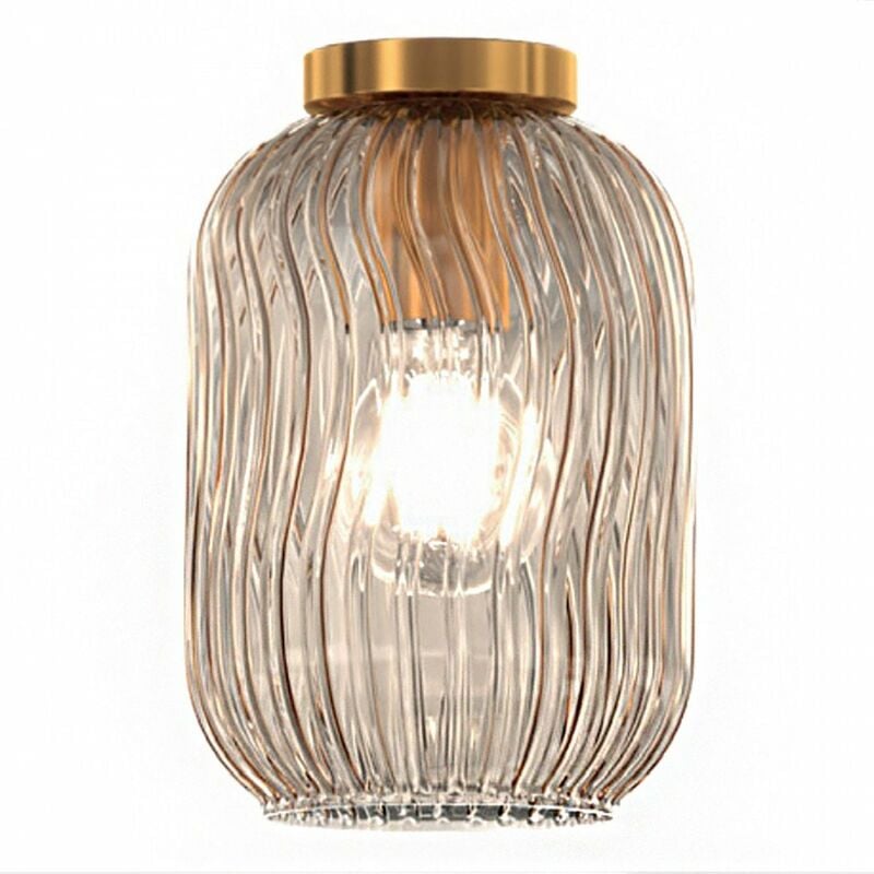 Image of Top-light - Plafoniera classica top light tender 1181 os pl1 am e27 led vetro lampada soffitto