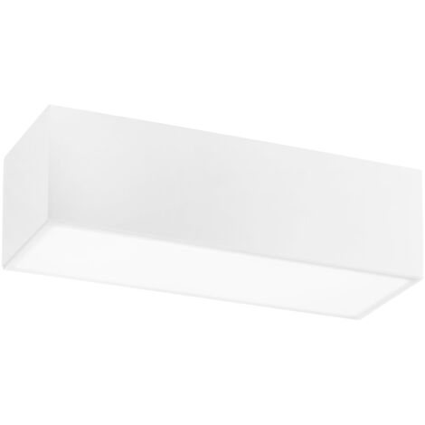 "Plafoniera componibile LIVING in gesso bianco verniciabile 36 cm."