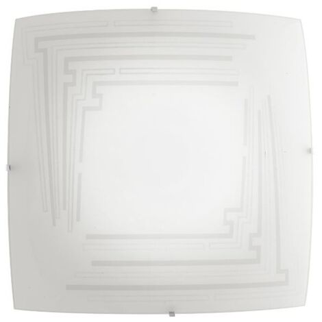 PLAFONIERA CONCEPT 2XE27 30X30XH9,7CM A RIGHE.