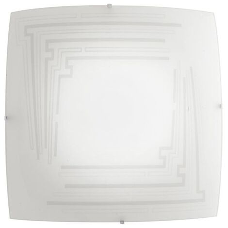 PLAFONIERA CONCEPT 3XE27 40X40XH10,5CM A RIGHE.