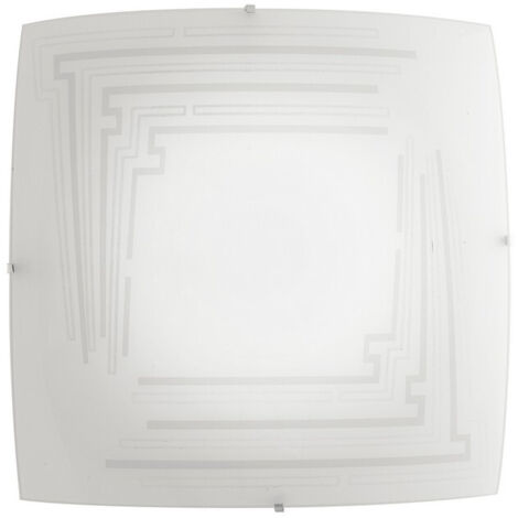 "Plafoniera CONCEPT in vetro bianco 30 cm."