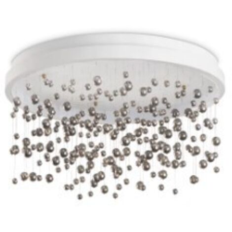 Plafoniera Contemporanea Armony Metallo Bianco Led Integrato 55W 3000K Ip20