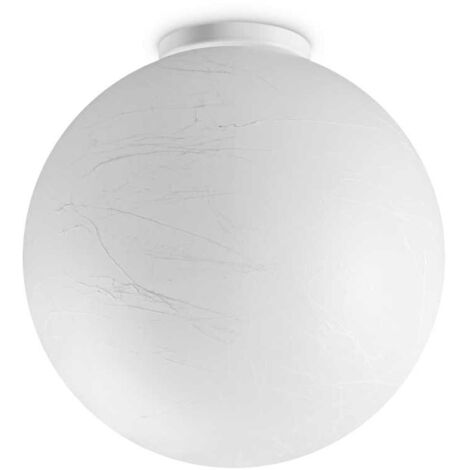 Plafoniera Contemporanea Carta Metallo Bianco 1 Luce E27 25W Ip20