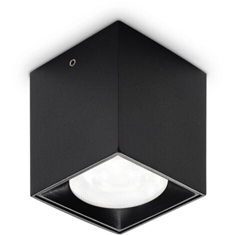 Plafoniera Contemporanea Dot Alluminio Nero Led Integrato 4W 3000K Ip20