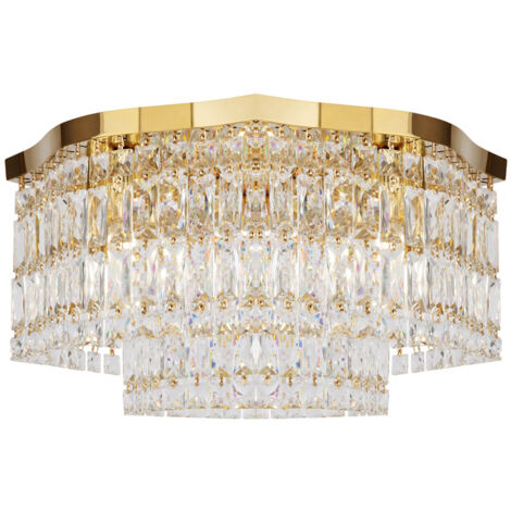 Plafoniera Contemporanea Dune Metallo Oro 6 Luci