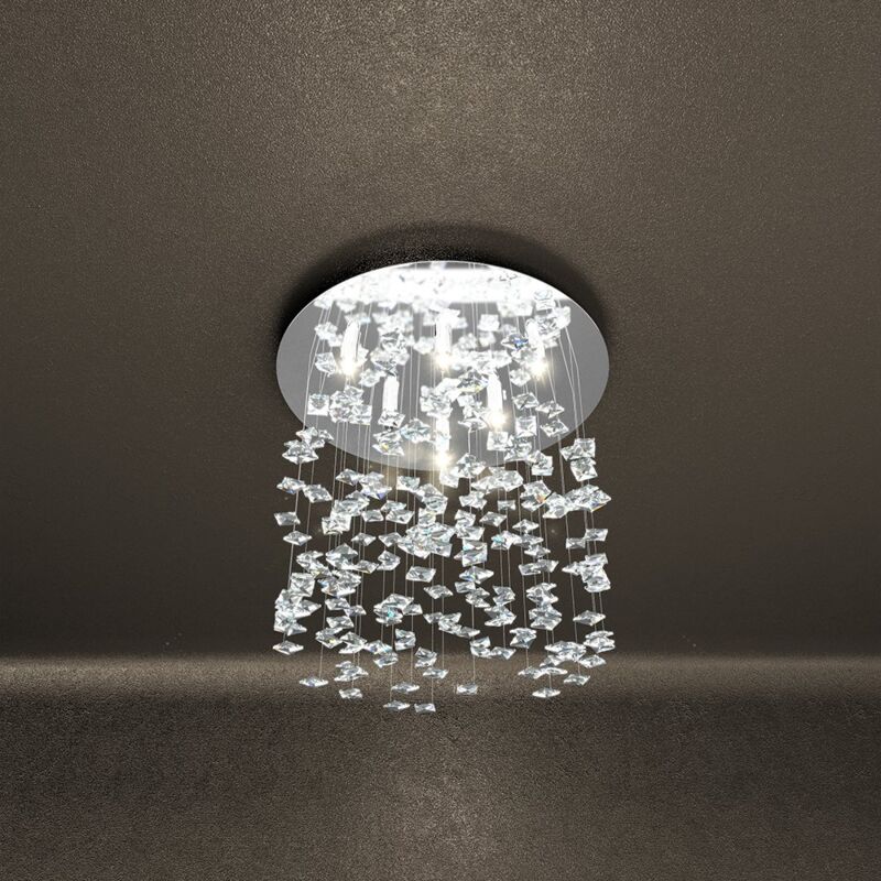 Top-light - Plafoniera Contemporanea Flare Metallo...