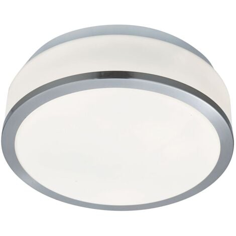 Plafoniera Contemporanea Formaggio Acciaio Argento Vetro Bianco 1 Luce E27 23Cm