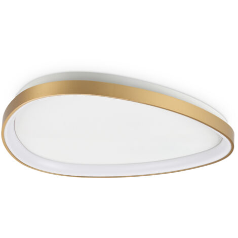 Plafoniera Contemporanea Gemini Metallo Ottone Led Integrato 29W 3000K Ip20