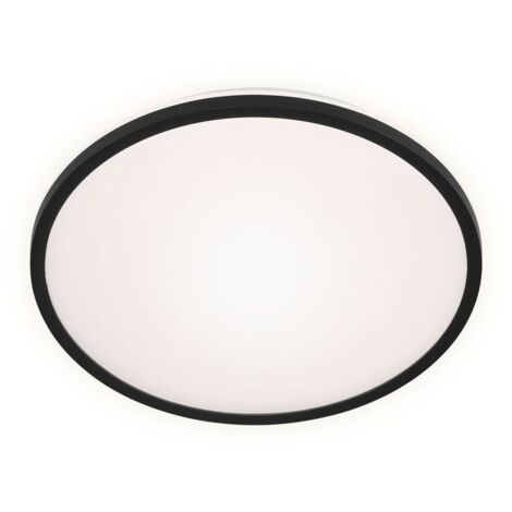 Plafoniera Contemporanea Lana Metallo Nero Led Integrato 15W 4000K
