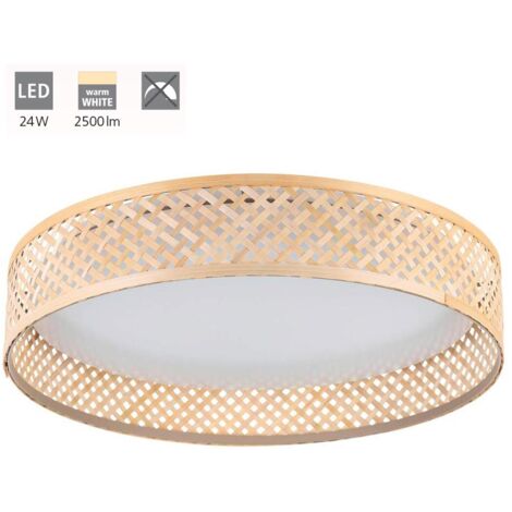 Plafoniera Contemporanea Luppineria Policarbonato Bianco Luce Led Integrato 20W