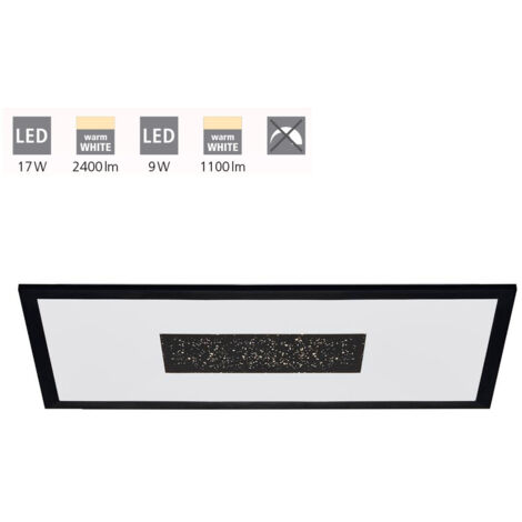 Plafoniera Contemporanea Marmorata Alluminio Nero Luce Led Integrato 17W
