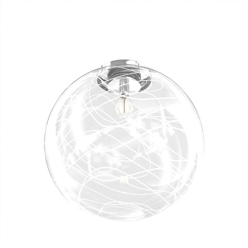 Top-light - Plafoniera Contemporanea Moon Metallo