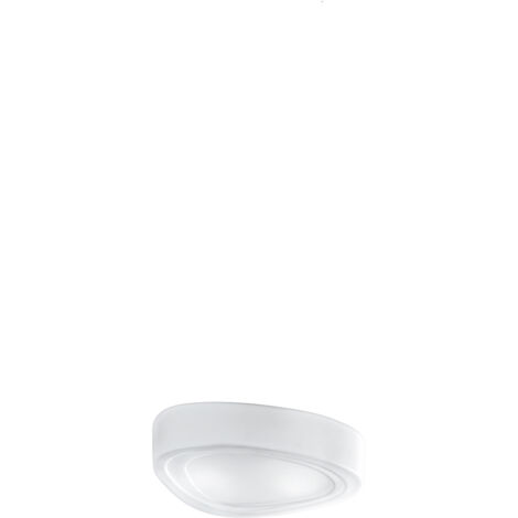 Plafoniera Contemporanea Mou Vetro Bianco 2 Luci E27