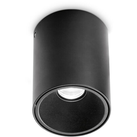 Plafoniera Contemporanea Nitro Alluminio Nero Led Integrato 25W 3000K Ip20