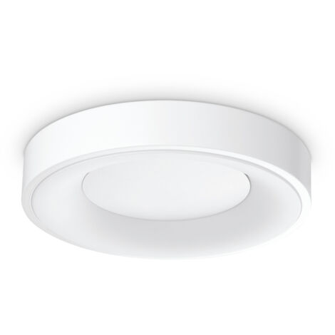 Plafoniera Contemporanea Planet Metallo Bianco Led Integrato 17W 3000K Ip20