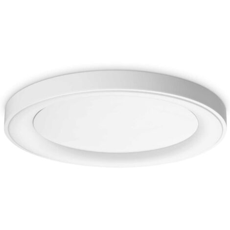Plafoniera Contemporanea Planet Metallo Bianco Led Integrato 28W 3000K Ip20
