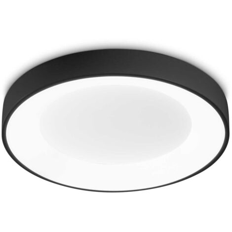 Plafoniera Contemporanea Planet Metallo Nero Led Integrato 22W 3000K Ip20
