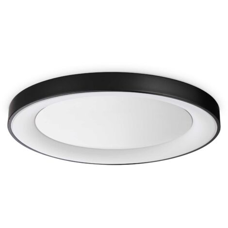 Plafoniera Contemporanea Planet Metallo Nero Led Integrato 33W 3000K Ip20