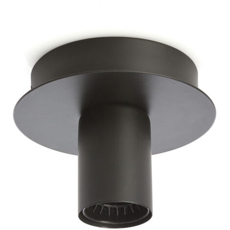 Plafoniera Contemporanea Up And Down Metallo Nero 1 Luce E27