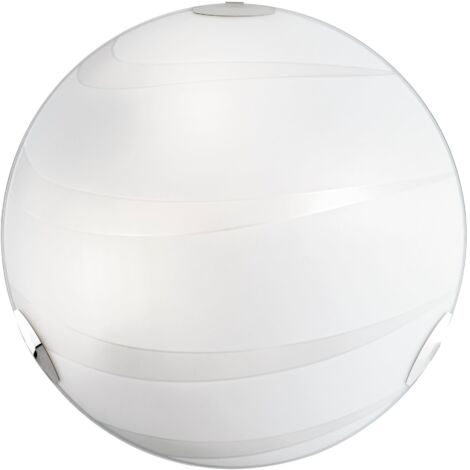"Plafoniera CRI in vetro bianco 50 cm."