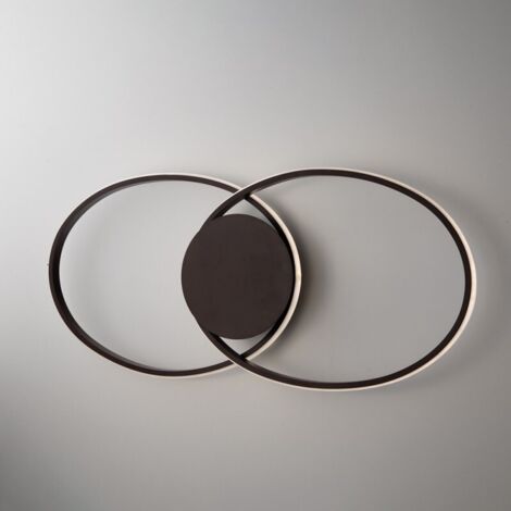 Plafoniera cromo led 67x30 cm 45w